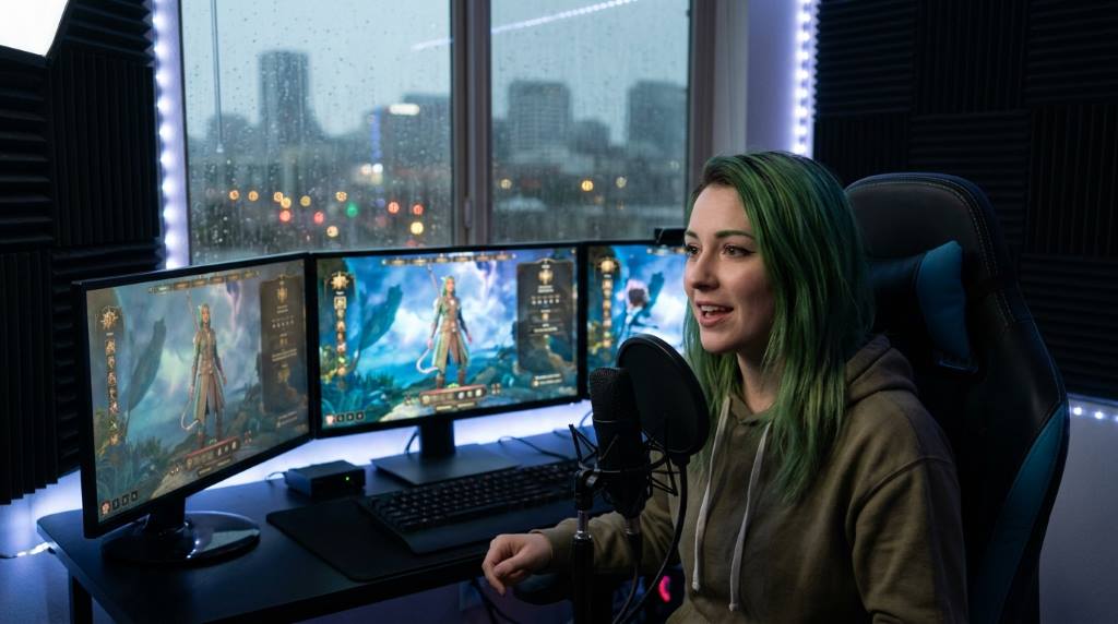 Portland streamer playing a character driven adventure game