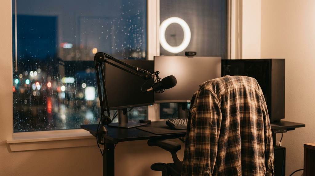 Streamer interacting with viewers during story based game session