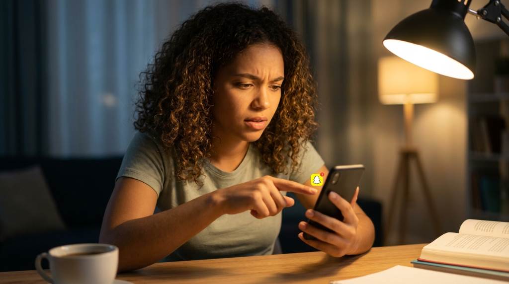Snapchat notification settings on a smartphone screen